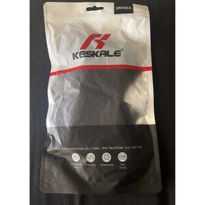 Keskale Ankle Compression Sleeves 3 Pairs Black Size M Support Socks Unisex